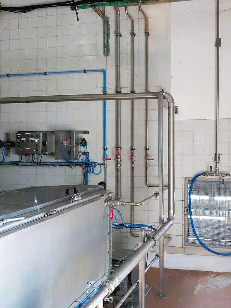 Tuyauterie inox industriel 